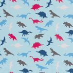 Jersey Parade dinosaurů na světle modré