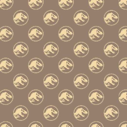 Jersey Jurassic World Dino im Kreis Taupe LIZENZ