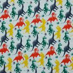 Jersey Jurassic World Farbige Dinos auf Hellblau Meliert LIZENZ