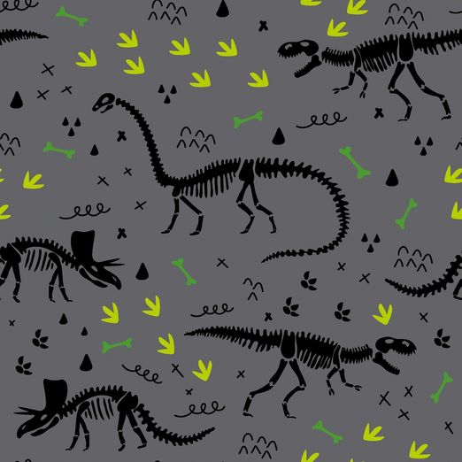 Jersey Dinoskelette auf Grau