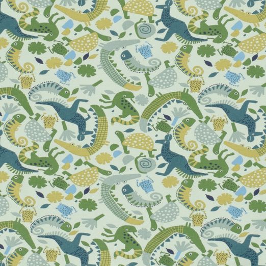 Jersey Dinos & Echsen auf Hellmint