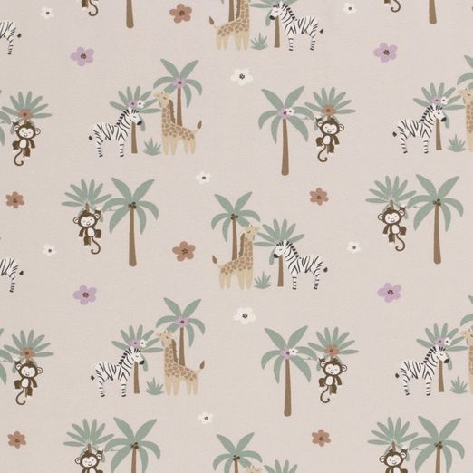 Jersey Zootiere unter Palmen auf Beige