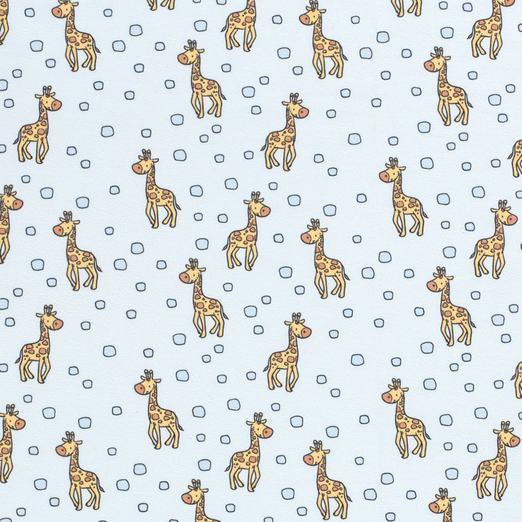 Jersey Sweet Giraffes auf Hellblau