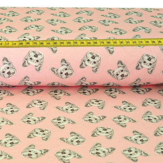 Jersey Westie auf Hellrosa Digital Jersey Westie auf Hellrosa Digital