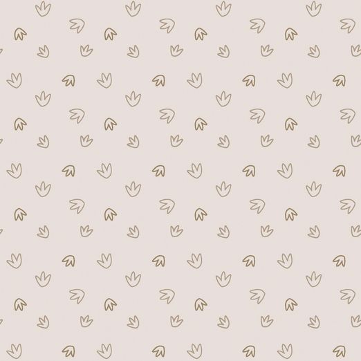 Jersey Dinospuren auf Hellbeige