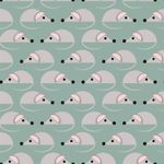 Jersey myšky na tmavě mintové