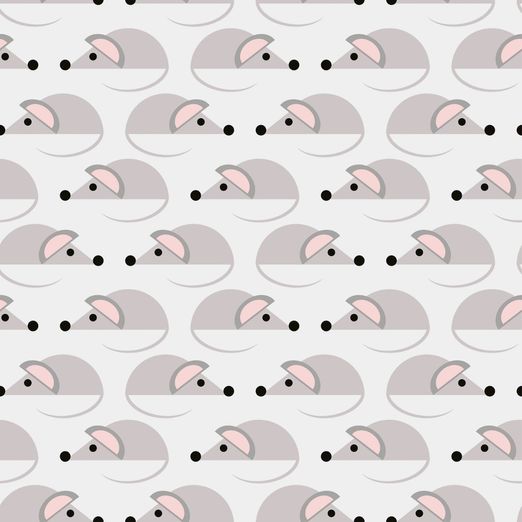 Jersey Mäuse auf Hellgrau