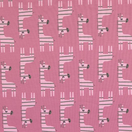 Jersey Kantige Giraffen auf Rosa