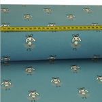 Jersey Häschenballerina auf Hellem Rauchblau