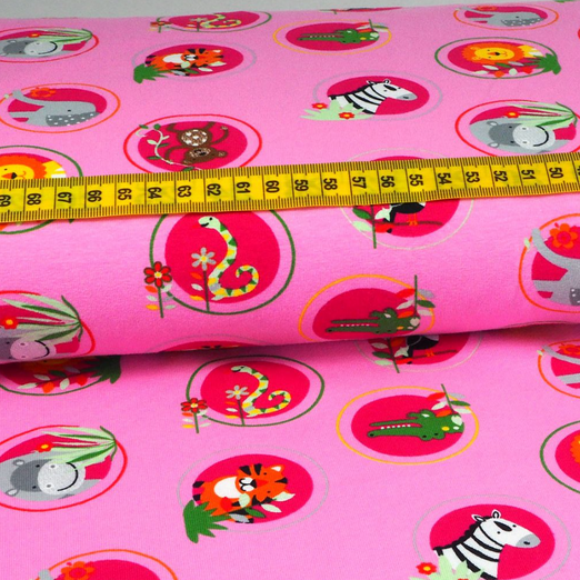 Jersey Little Darling Zootiere im Kreis Rosa Jersey Little Darling Zootiere im Kreis Rosa