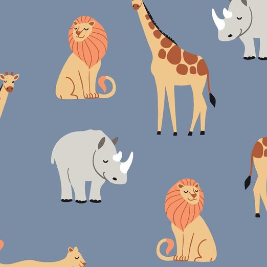 Jersey Wildanimals auf Rauchblau