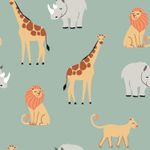 Jersey Wildanimals auf Dunkelmint