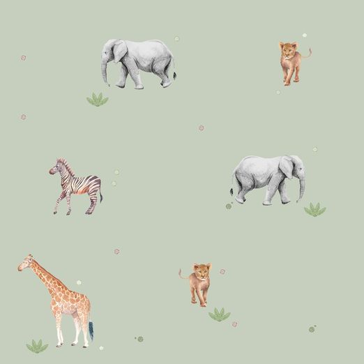 Jersey Kleine Safaritiere auf Hellmint Digital