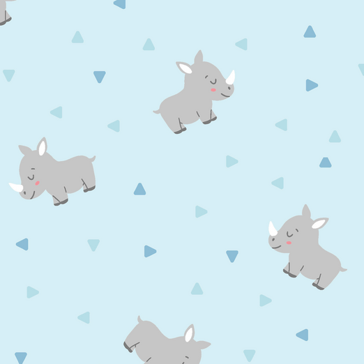 Jersey Small Rhinos auf Hellblau