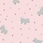 Jersey Small Rhinos auf Hellrosa