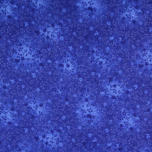 Baumwolle Little Butterflies & Starflowers Royalblau Baumwolle Little Butterflies & Starflowers Royalblau