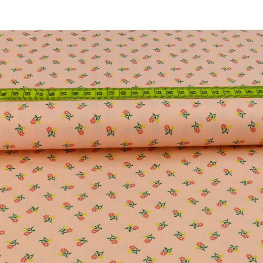 Baumwolle Kleine Blümchen auf Hellrosa Baumwolle Kleine Blümchen auf Hellrosa