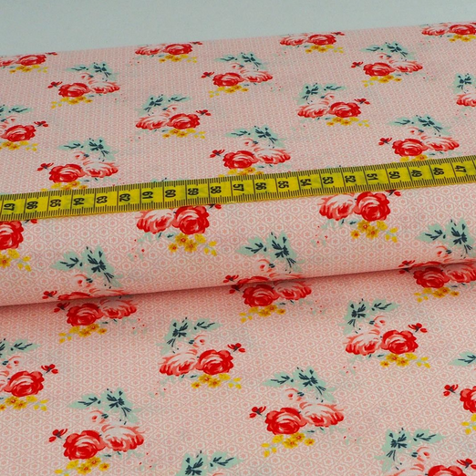 Baumwolle Sweet Roses Rosa