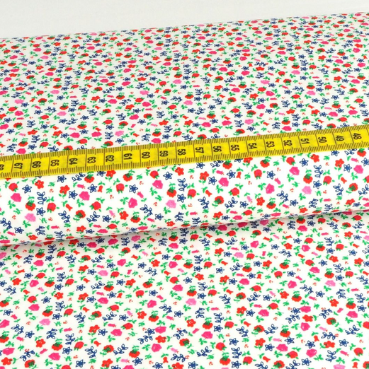 Baumwolle Liberty Small Flower Rot