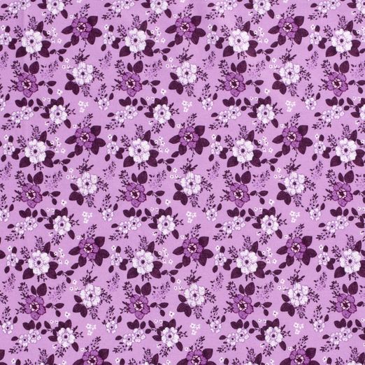 Baumwolle Blumen Jana auf Rosa