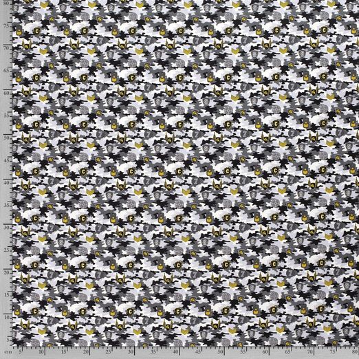 Baumwolle Piloten Camouflage Grau