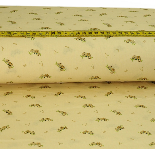 Baumwolle Chamäleon auf Beige