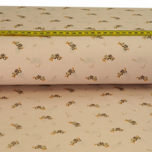 Baumwolle Chamäleon auf Hellem Altrosa Baumwolle Chamäleon auf Hellem Altrosa