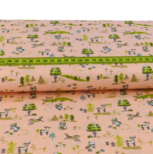 Baumwolle Forrest Living Hellrosa