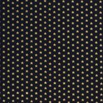 Baumwolle Weihnachten Golddruck Sterne auf Dunkelblau