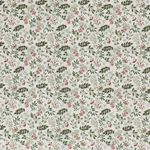 Bavlna MĚKKÉ VÁNOCE Jmelí a listy na bílé