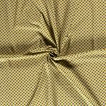 Baumwolle Blümchen Flora auf Senfgelb