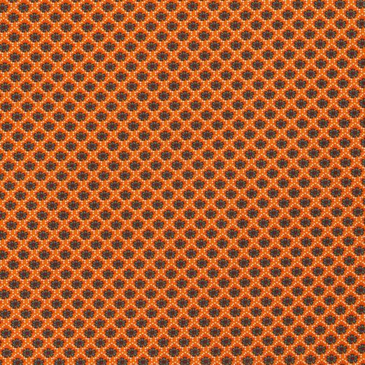 Baumwolle Blümchen Flora auf Orange Baumwolle Blümchen Flora auf Orange
