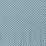 Bavlněná látka s květinami na tyrkysové