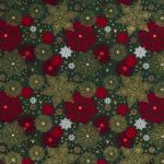 Bavlna VÁNOCE Zlatotisk Winterwonderland Tmavě zelená