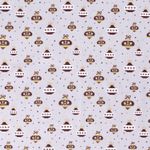 Bavlna VÁNOCE Zlatotisk Krajkové Koule na Světle Šedé