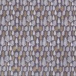 Bavlna VÁNOCE Zlatotisk Stromky na Tmavě Šedé