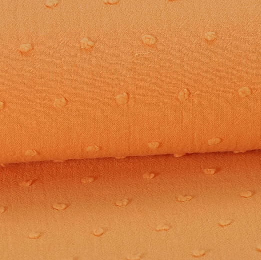Baumwolle - Batist Dotty Apricot
