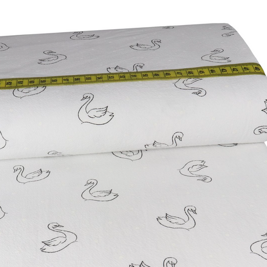 Baumwolle Crash Schwan Weiß