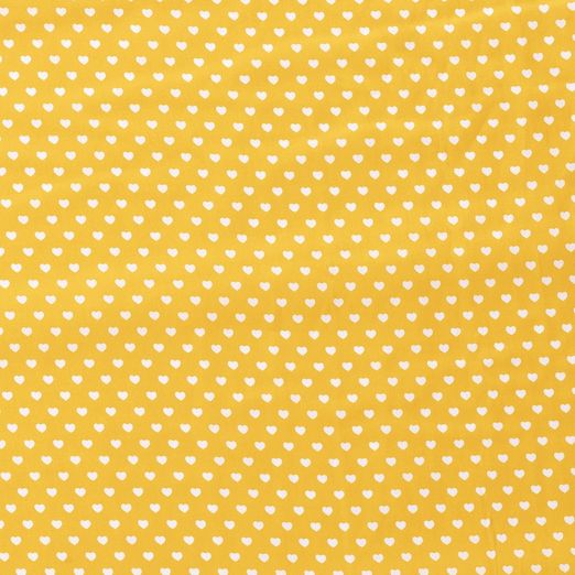 Baumwolle Herzen Mini Gelb