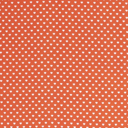 Baumwolle Herzen Mini Orange