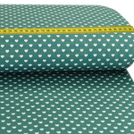 Baumwolle Herzen Mini Dunkelmint