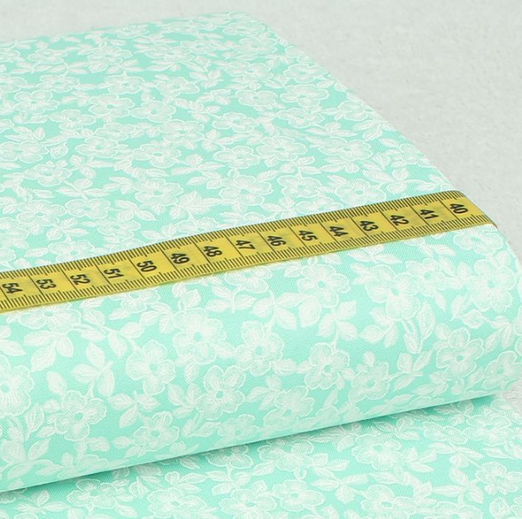 Baumwolle MICHAEL MILLER Flower Jam Seafoam