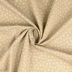 Coton Petites Ancres Beige