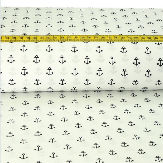 Baumwolle Herzanker Weiß