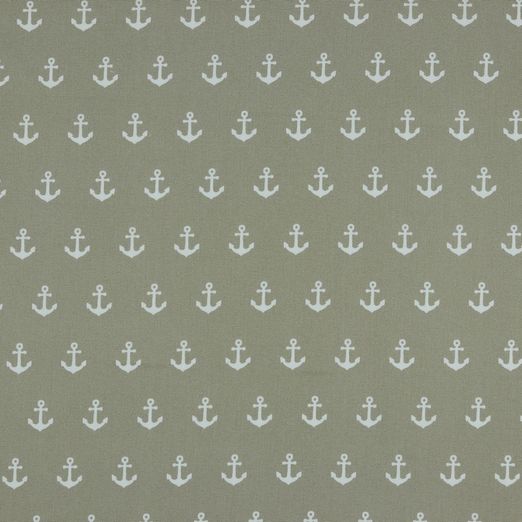 Baumwolle Anchor auf Beige