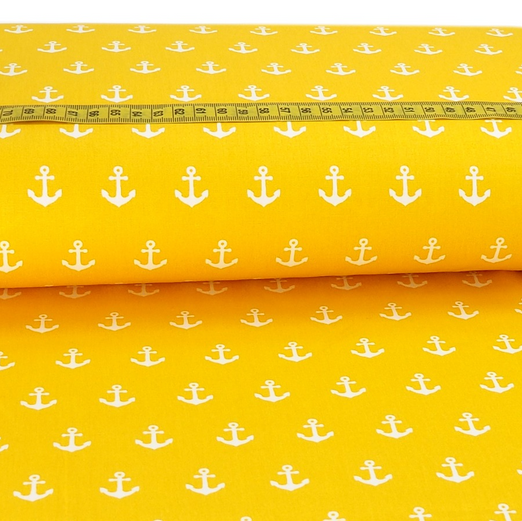 Baumwolle Anchor auf Gelb
