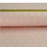 Baumwolle Anchor auf Hellrosa Baumwolle Anchor auf Hellrosa