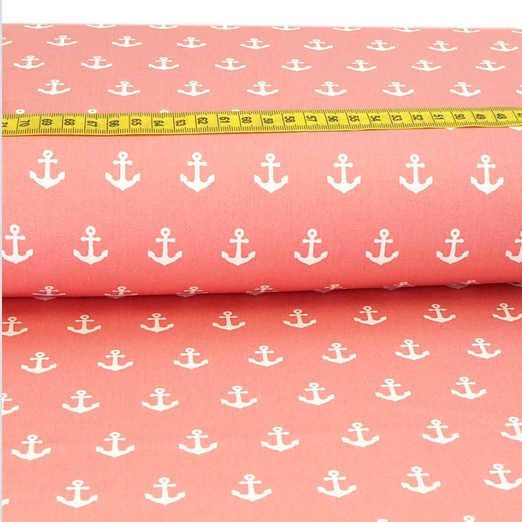Baumwolle Anchor auf Altrosa