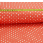 Baumwolle Maritim Kleine Anker Koralle