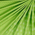 Baumwolle Maritim Kleine Anker Lime